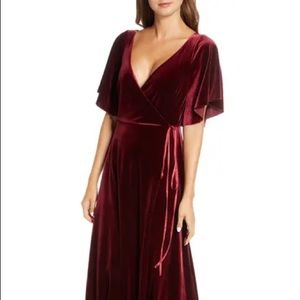 Jenny Yoo Collection Marin Velvet Wrap Dress size 4
